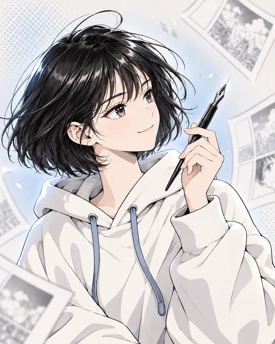 完成 — 制作の流れを示す説明用イラストです。実際の生成結果ではありません。